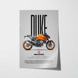 990 Duke Motorcycle Poster