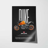 990 Duke Motorcycle Poster