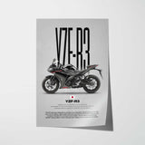 2015-2018 YZF-R3 Motorcycle Poster