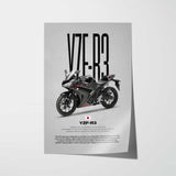 2015-2018 YZF-R3 Motorcycle Poster