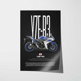 2015-2018 YZF-R3 Motorcycle Poster