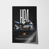 2014 HP4 Motorcycle Poster