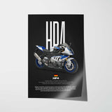 2014 HP4 Motorcycle Poster