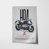 2014 HP4 Motorcycle Poster