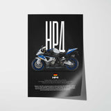 2014 HP4 Motorcycle Poster