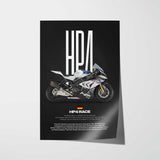 2019 HP4 Race Motorcycle Poster