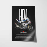 2019 HP4 Race Motorcycle Poster