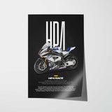 2019 HP4 Race Motorcycle Poster