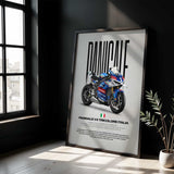 Panigale V4 Tricolore Italia Motorcycle Poster
