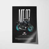 2021-2024 MT-07 Motorcycle Poster