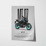 2021-2024 MT-07 Motorcycle Poster