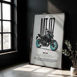 2021-2024 MT-07 Motorcycle Poster