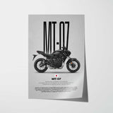 2021-2024 MT-07 Motorcycle Poster