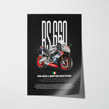 2022 RS660 Limited Edition Motorcycle Poster