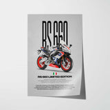 2022 RS660 Limited Edition Motorcycle Poster