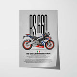 2022 RS660 Limited Edition Motorcycle Poster