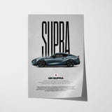 GR Supra Car Poster