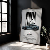 GR Supra Car Poster