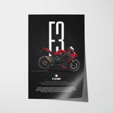 F3 RR Motorcycle Poster