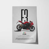 F3 RR Motorcycle Poster