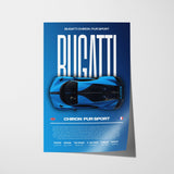 Bugatti Chiron Pur Sport Poster