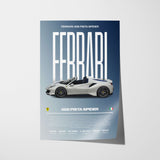 Ferrari 488 Pista Spider Poster