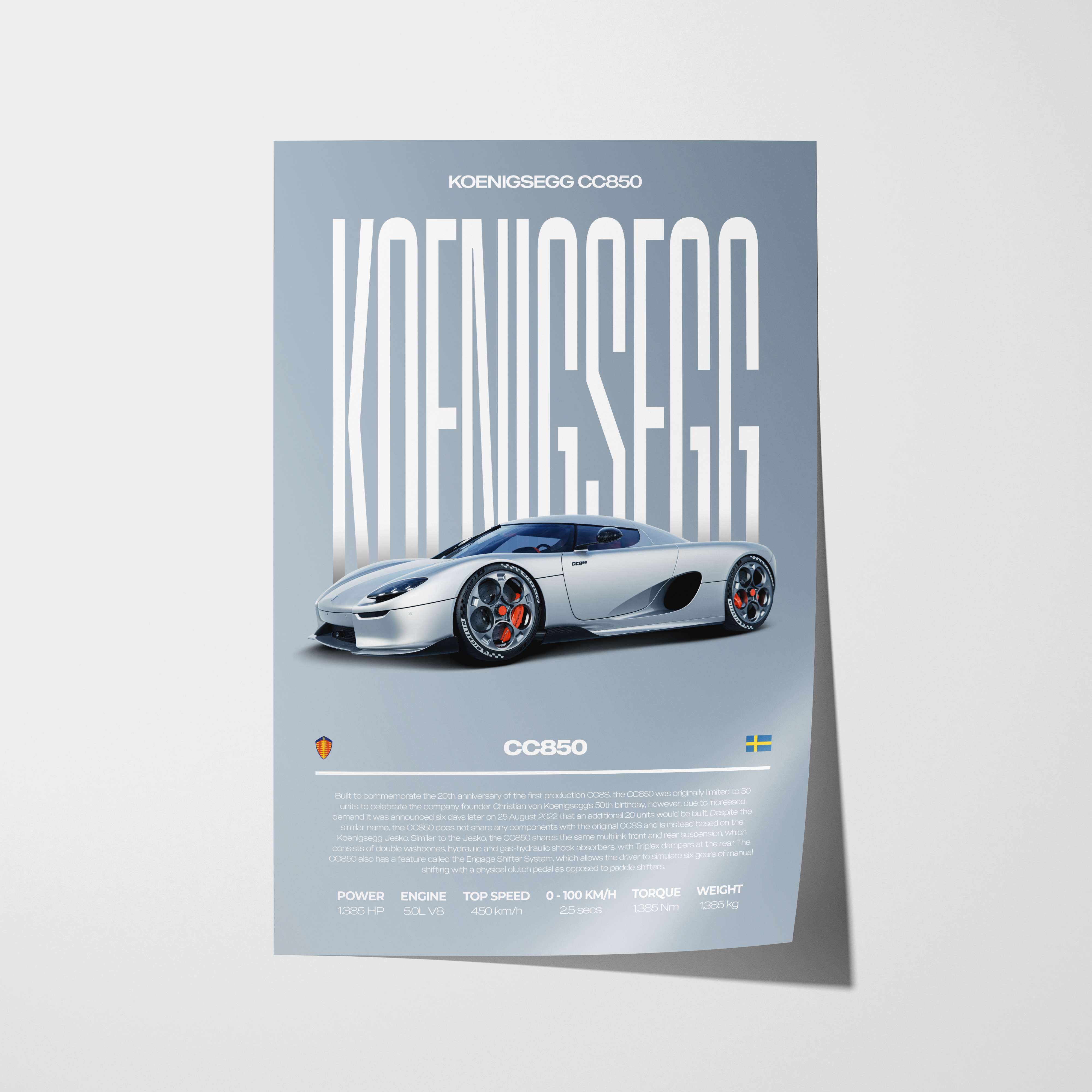 Koenigsegg CC850 Poster