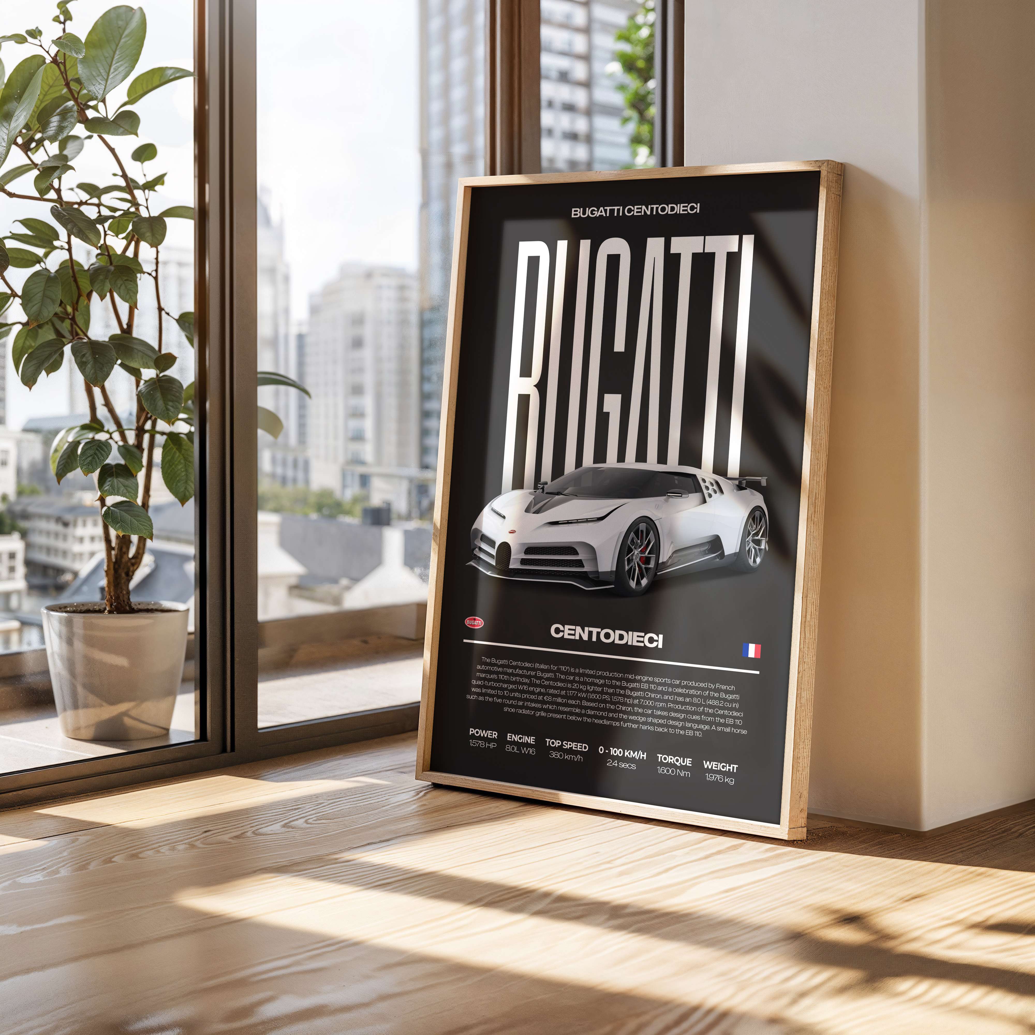 Bugatti Centodieci Poster