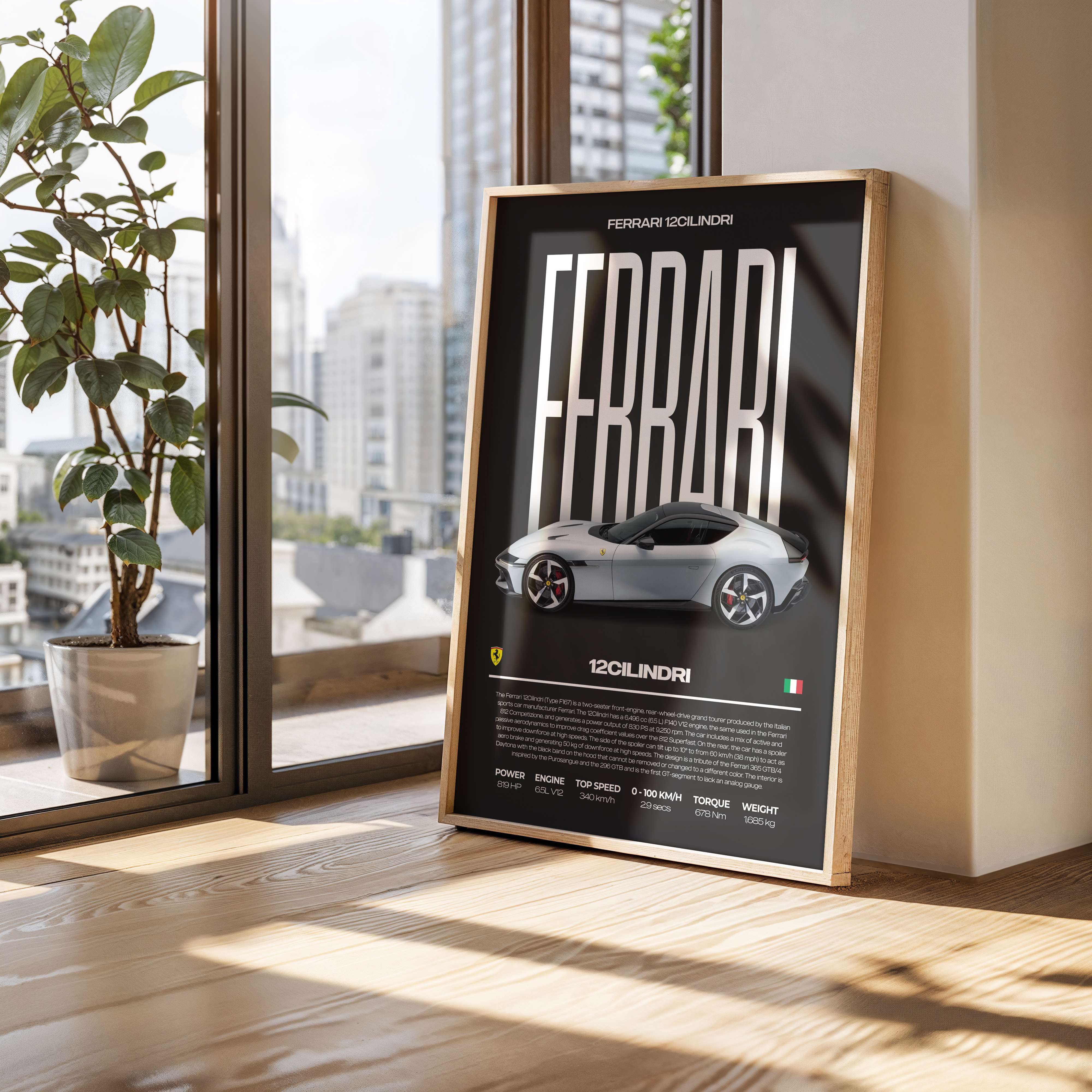 Ferrari 12Cilindri Poster