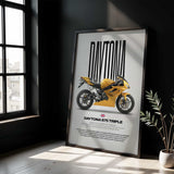 2006 Daytona 675 Triple Motorcycle Poster