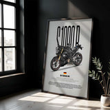2020-2024 S1000R Motorcycle Poster