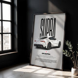 GR Supra Car Poster