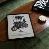 2020-2024 S1000R Motorcycle Poster