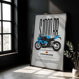 2011-2014 S1000RR Motorcycle Poster