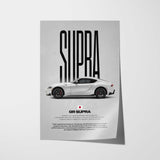 GR Supra Car Poster