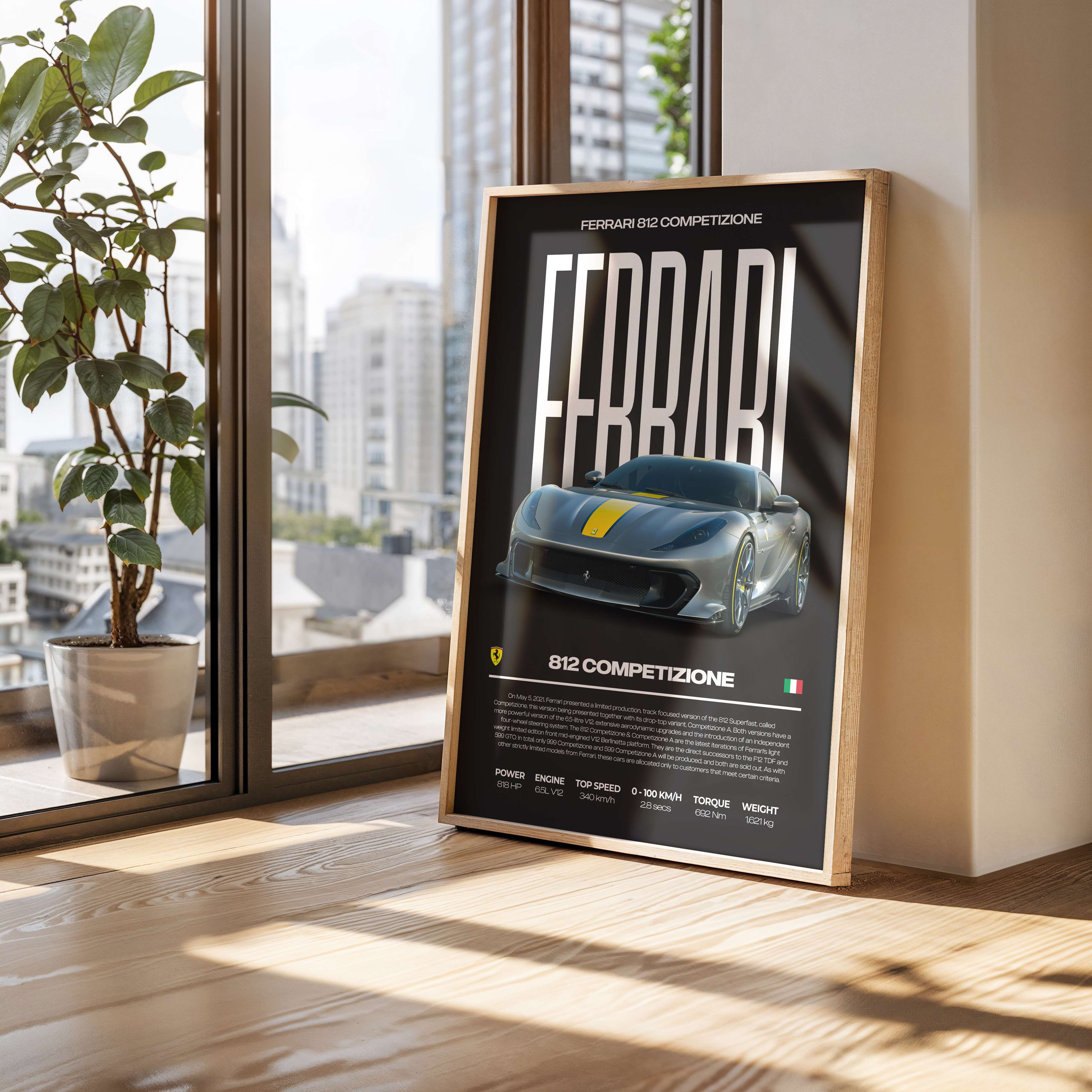 Ferrari 812 Competizione Poster