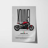 2025 XDiavel V4 Motorcycle Poster