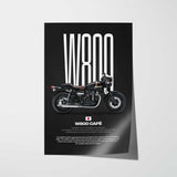 W800 Cafe Motorcycle Poster