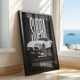 GR Supra Car Poster