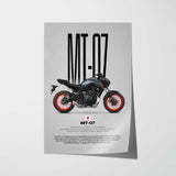 2021 MT-07 Motorcycle Poster