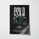 2007 GSX-R600 Motorcycle Poster