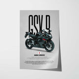 2007 GSX-R600 Motorcycle Poster