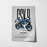 2006 GSX-R600 Motorcycle Poster
