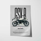 2012 GSX-R600 Motorcycle Poster