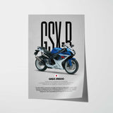 2012 GSX-R600 Motorcycle Poster