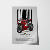 2023 Panigale V4R Motorcycle Poster