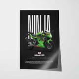 2024 Ninja 125 Motorcycle Poster