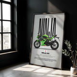 2024 Ninja 125 Motorcycle Poster