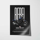 2025 Rebel 1100 DCT Motorcycle Poster