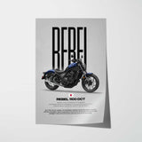 2025 Rebel 1100 DCT Motorcycle Poster